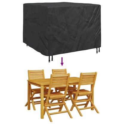 Copertura per mobili Nero 125 x 125 x 74 cm tessuto Oxford 420D | homemem39