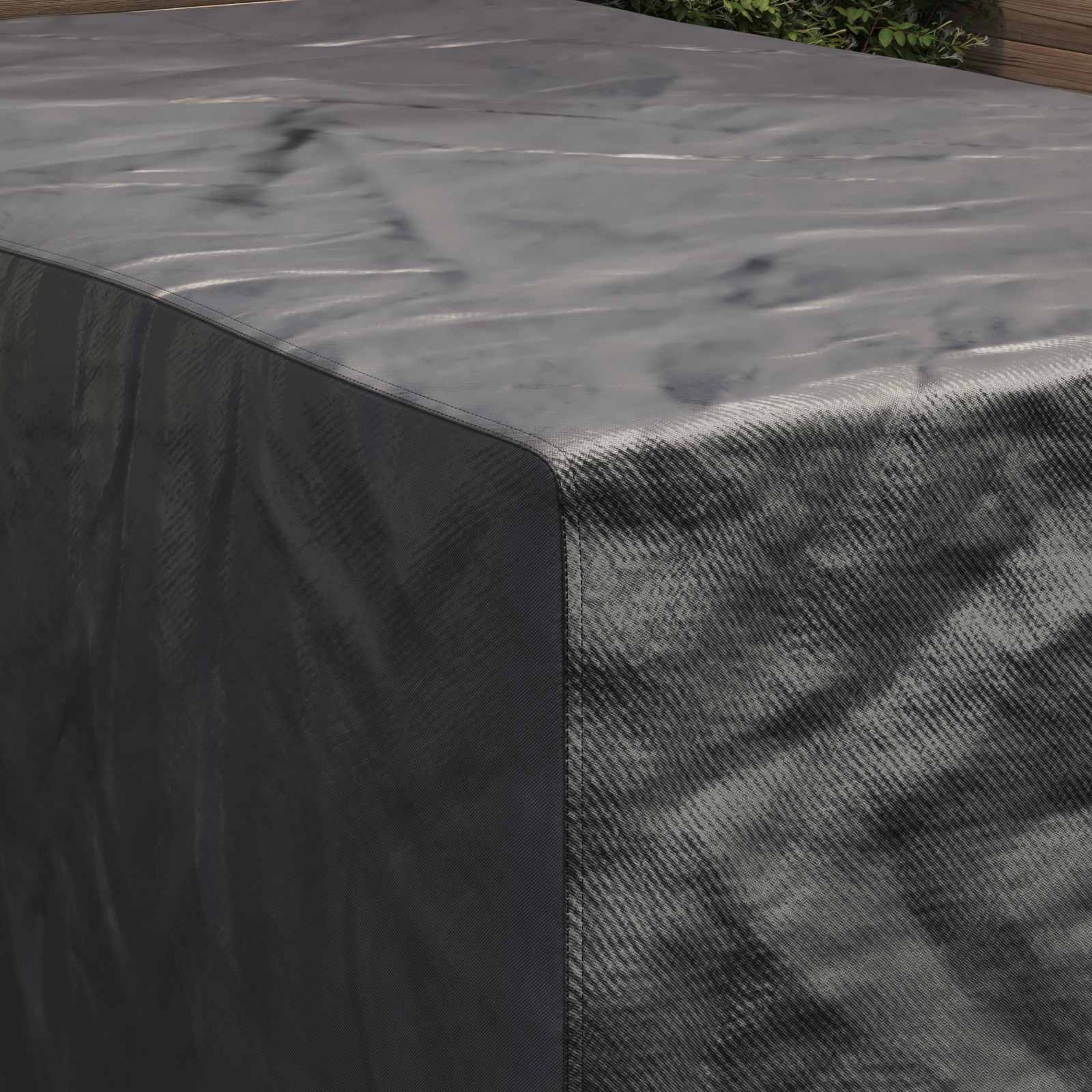 Copertura per mobili Tinta unita Nero 143 x 225 x 90 cm 210D | homemem39