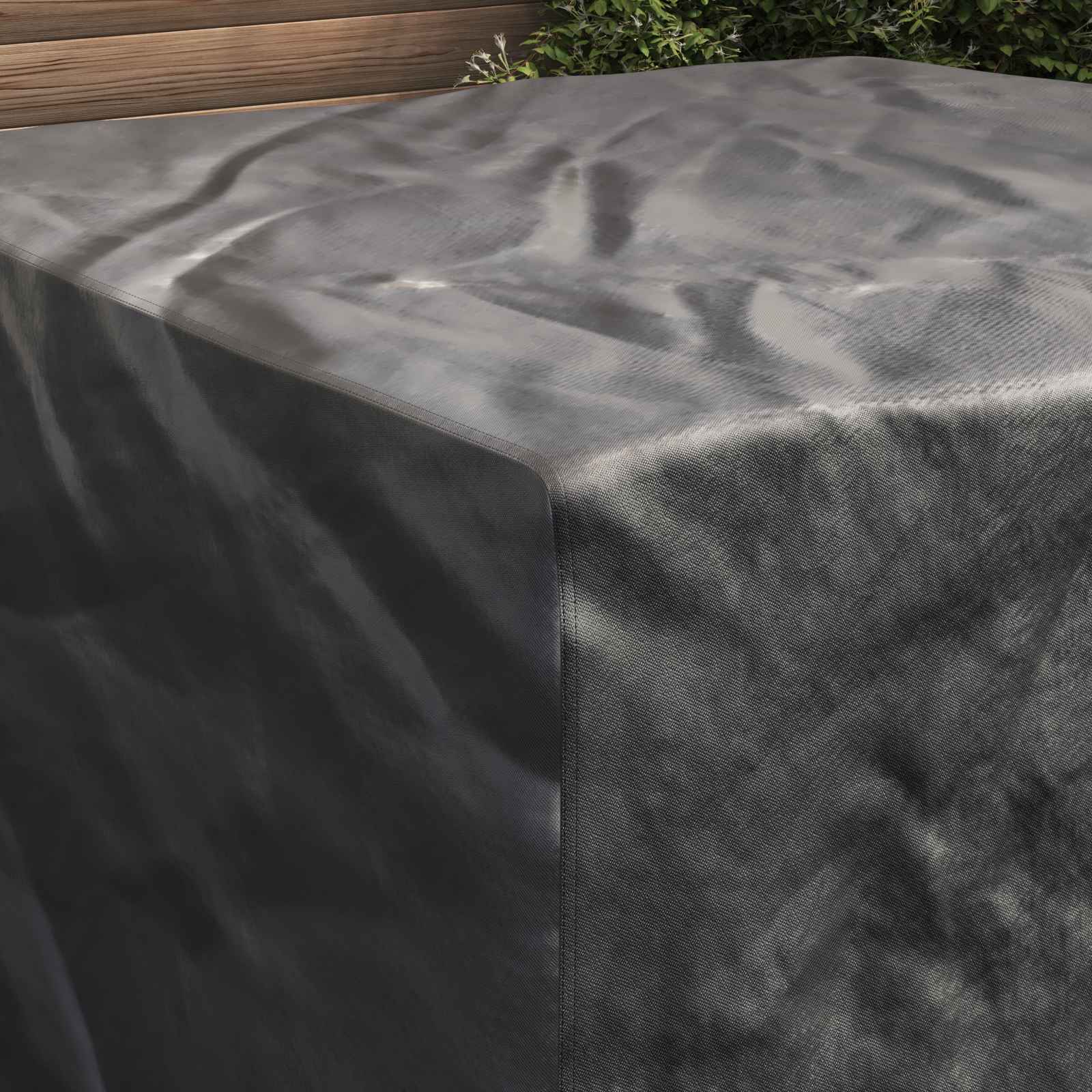 Copertura per mobili Tinta unita Nero 150 x 150 x 75 cm 210D | homemem39