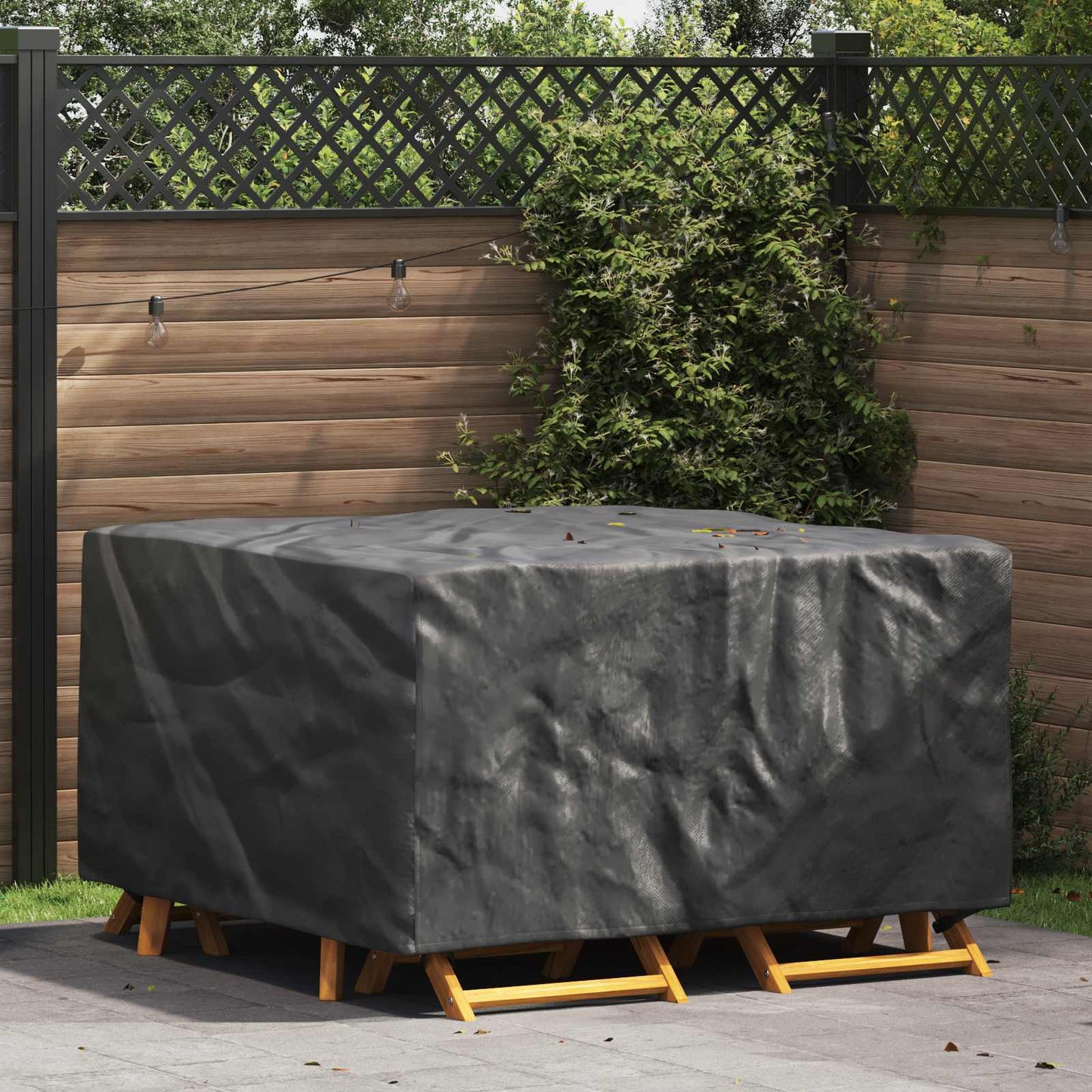 Copertura per mobili Tinta unita Nero 150 x 150 x 75 cm 210D | homemem39