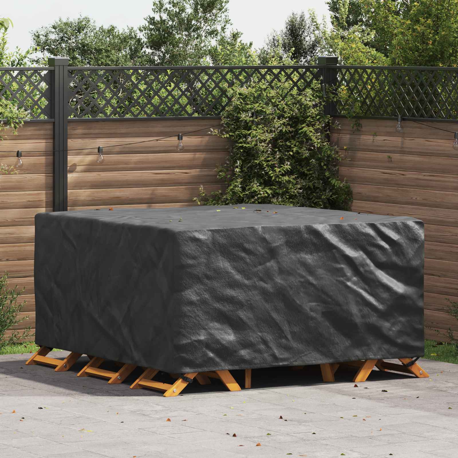 Copertura per mobili Tinta unita Nero 180 x 190 x 85 cm 210D | homemem39