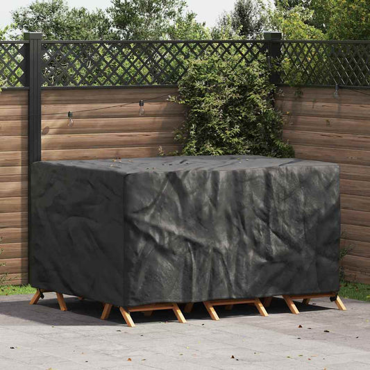 Copertura per mobili da esterno Nero 180 x 120 x 74 cm 600D