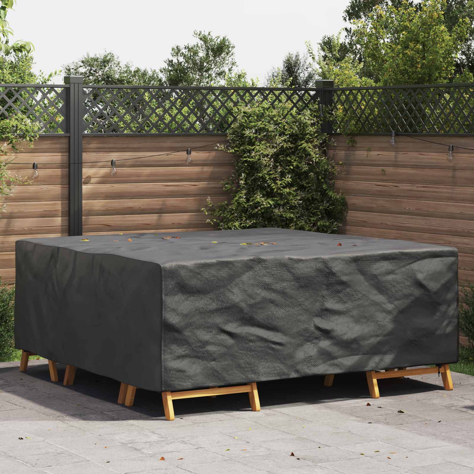 Copertura per mobili Tinta unita Nero 200 x 190 x 85 cm 420D | homemem39