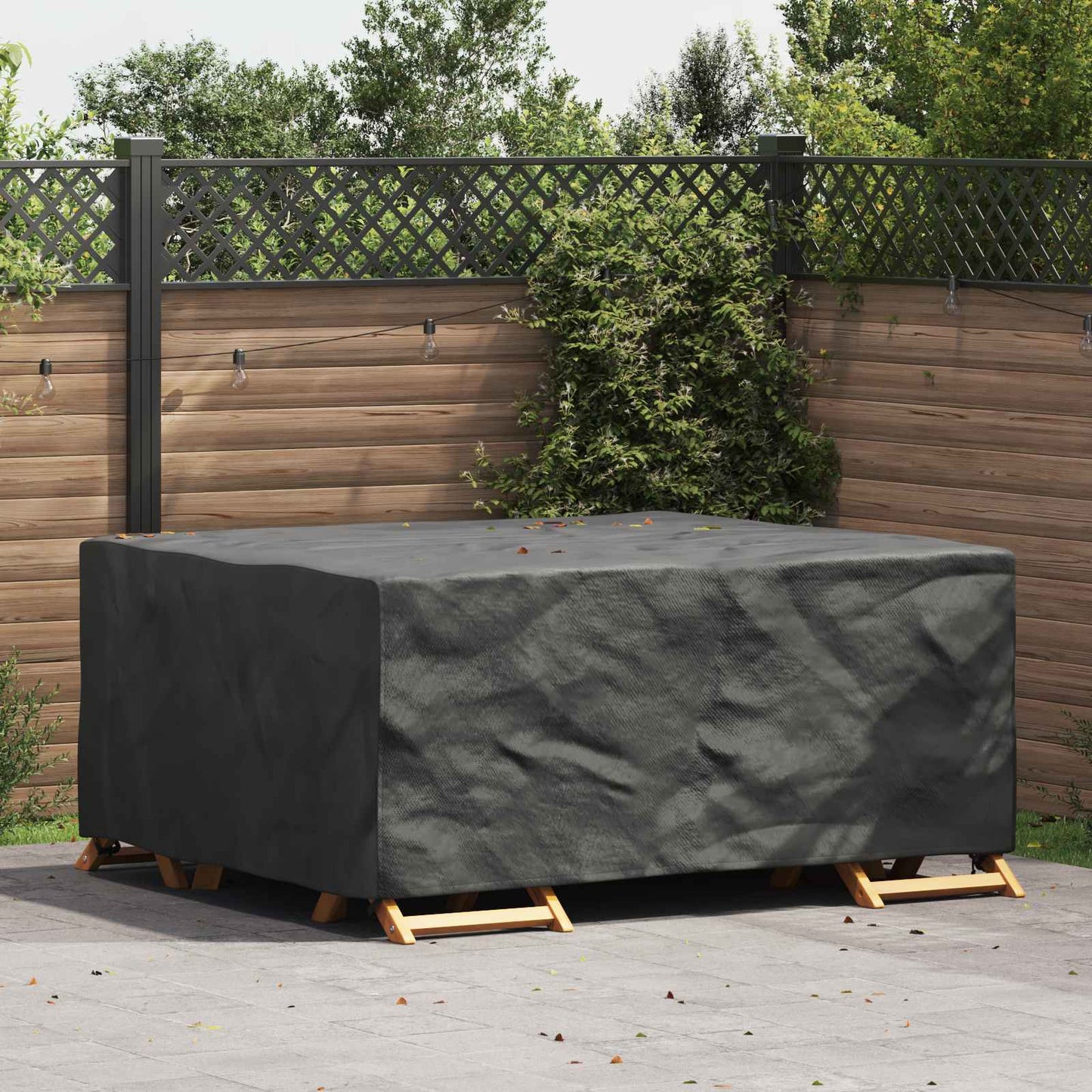 Copertura per mobili Tinta unita Nero 200 x 150 x 85 cm 210D | homemem39