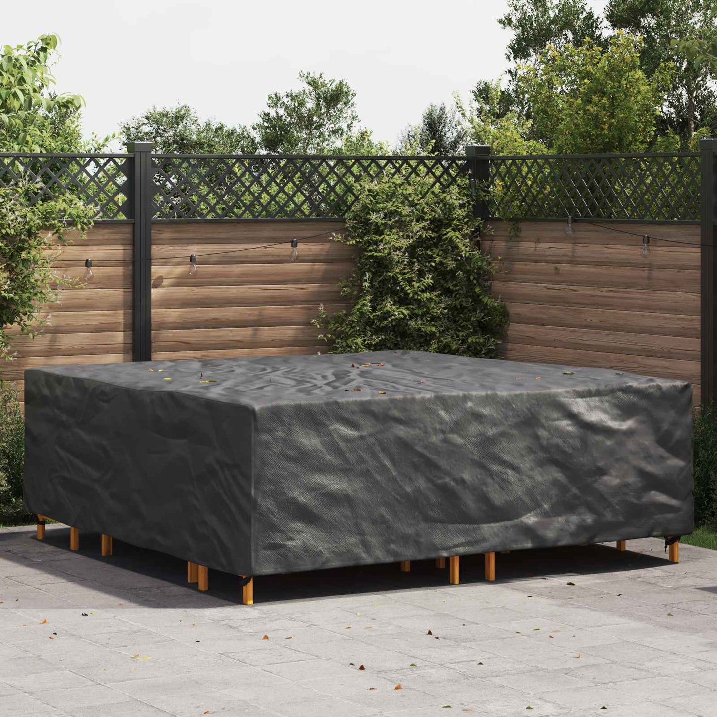 Copertura per mobili Tinta unita Nero 220 x 220 x 70 cm 420D | homemem39
