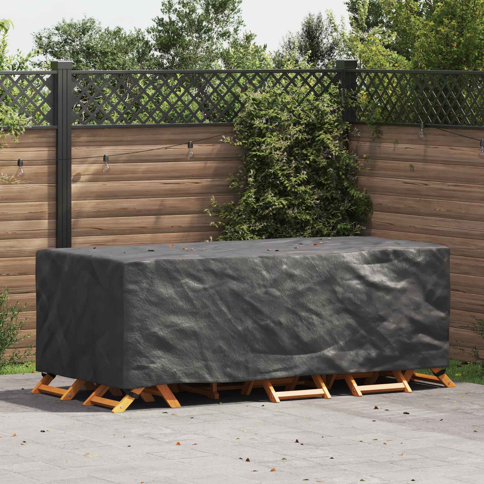 Copertura per mobili Tinta unita Nero 229 x 113 x 73 cm 210D | homemem39
