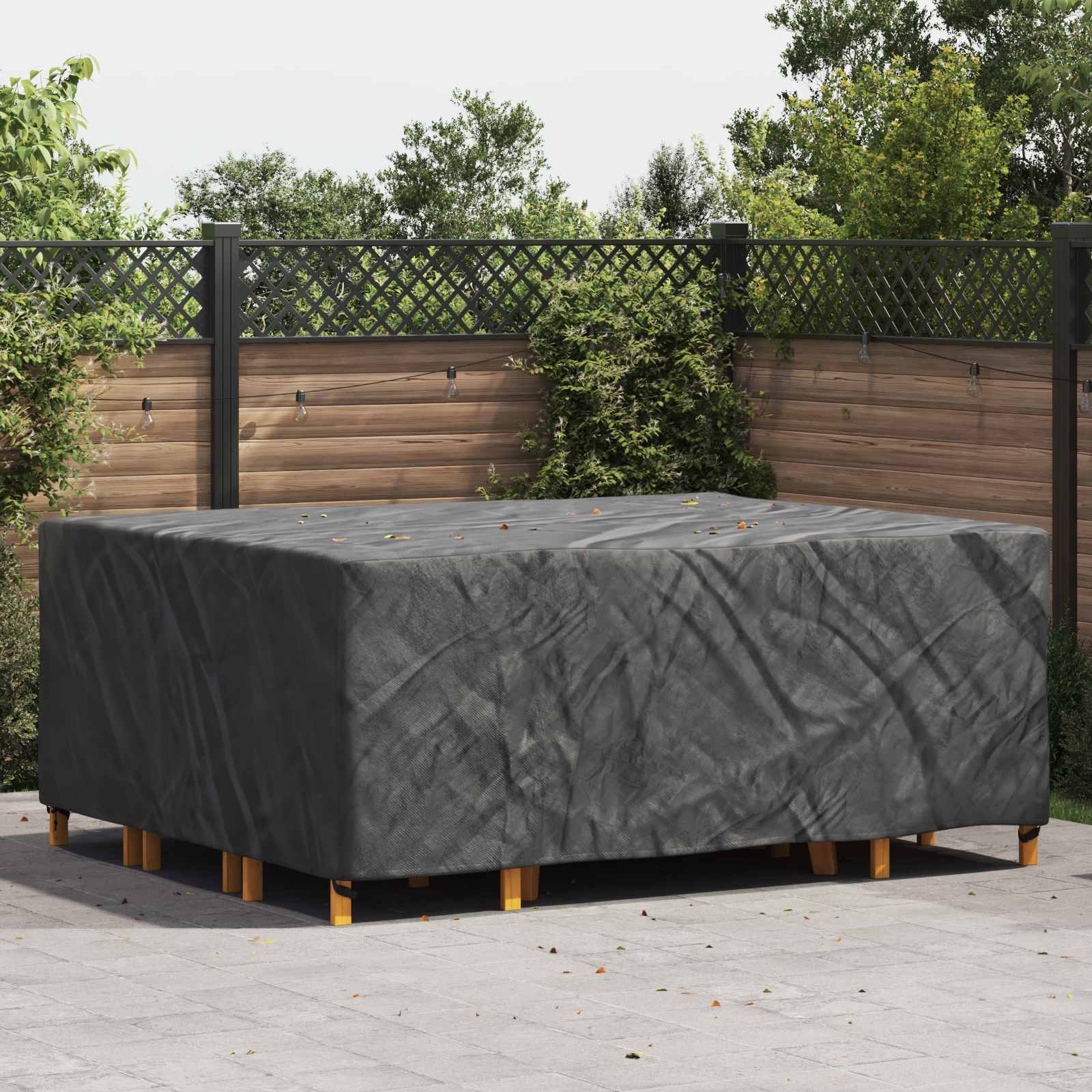 Copertura per mobili Tinta unita Nero 250 x 210 x 90 cm 600D | homemem39