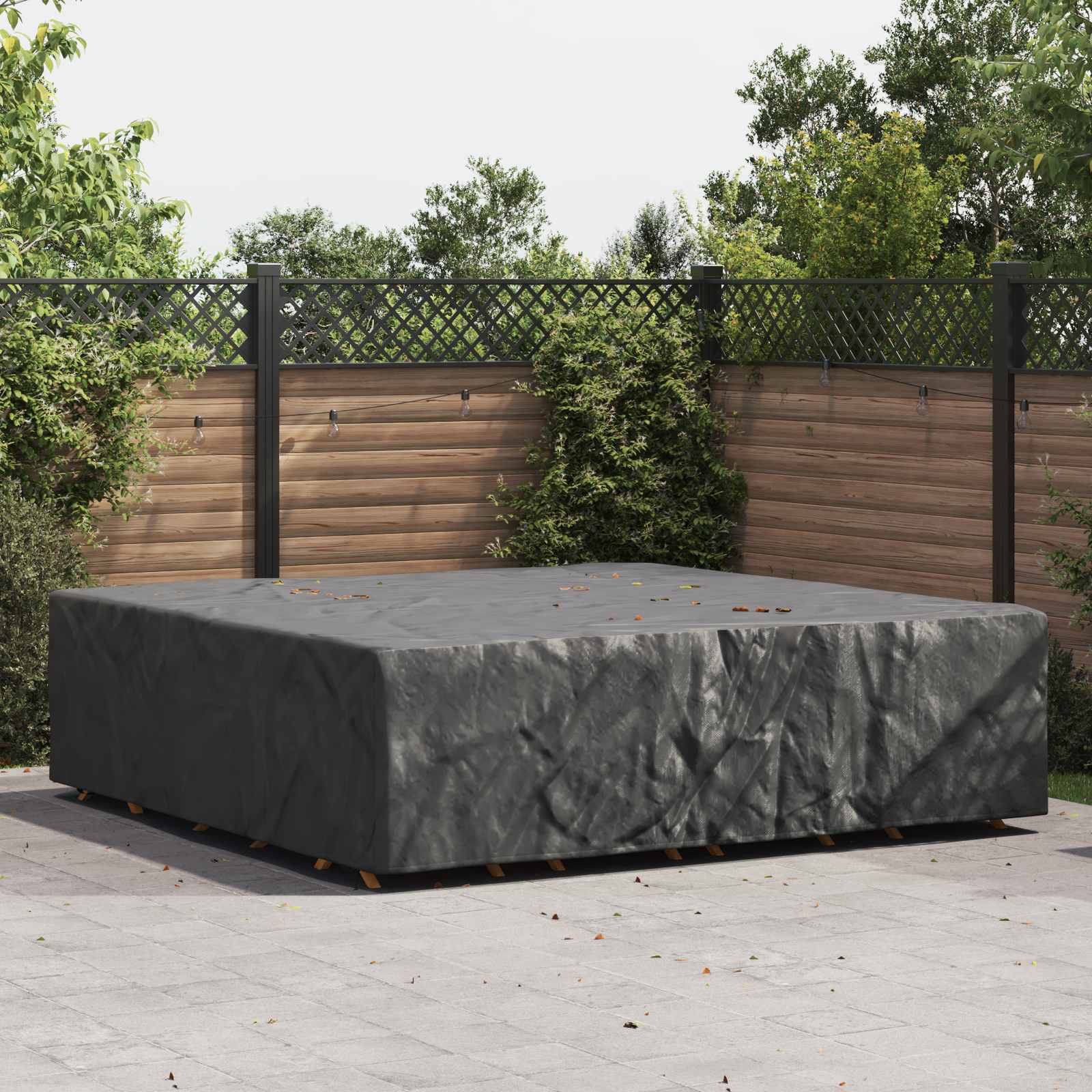 Copertura per mobili Tinta unita Nero 260 x 260 x 90 cm 420D | homemem39