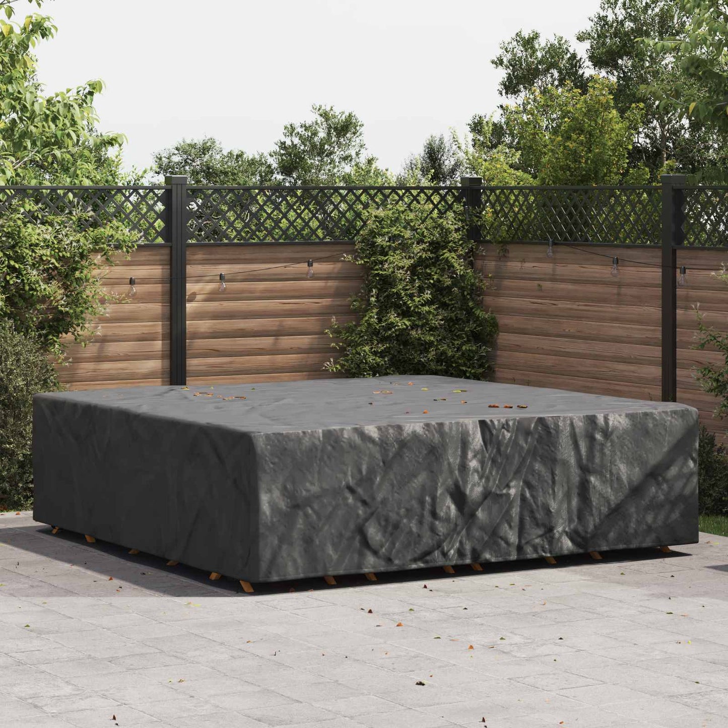 Copertura per mobili Tinta unita Nero 275 x 275 x 70 cm 600D | homemem39