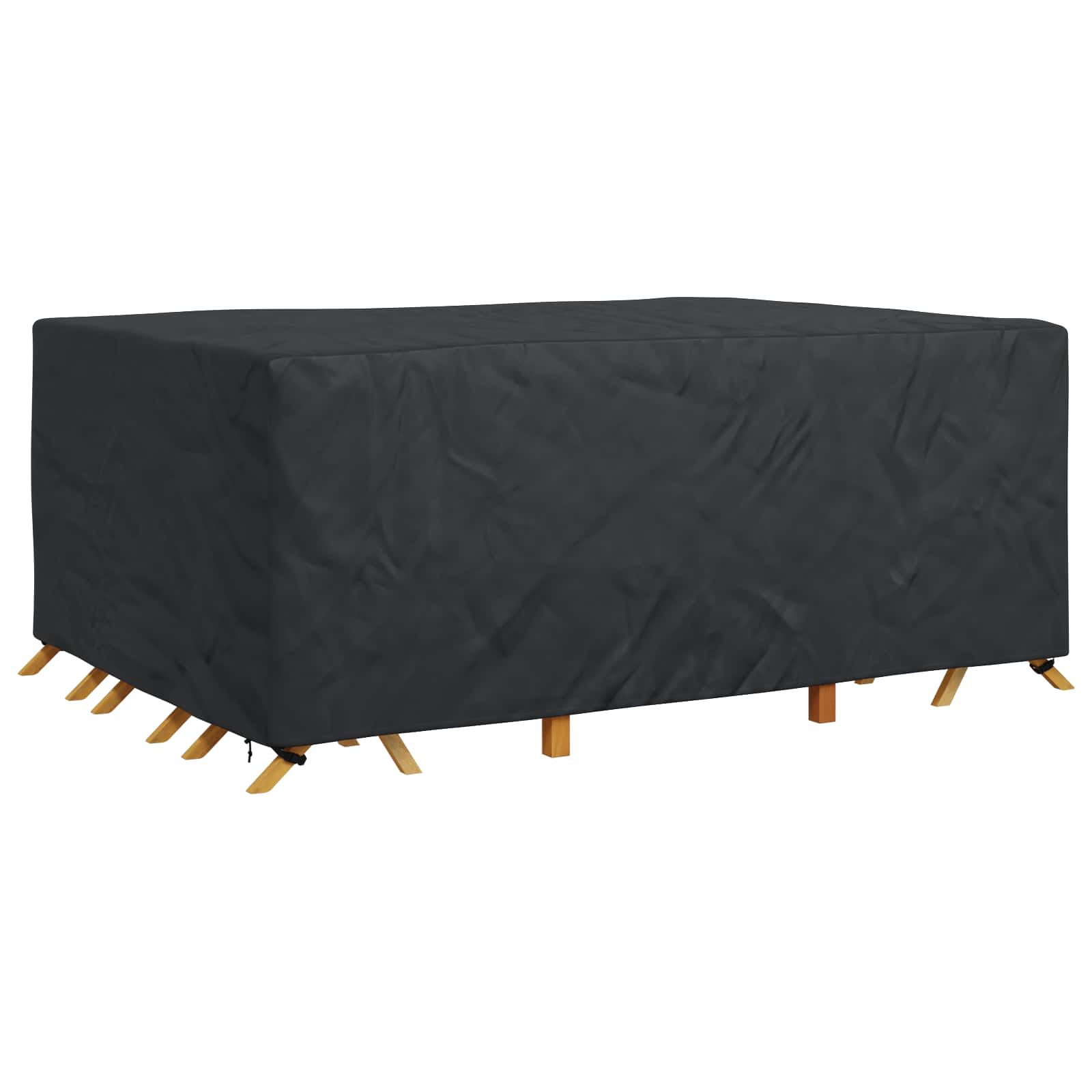 Copertura per mobili Tinta unita Nero 280 x 204 x 106 cm 600D | homemem39