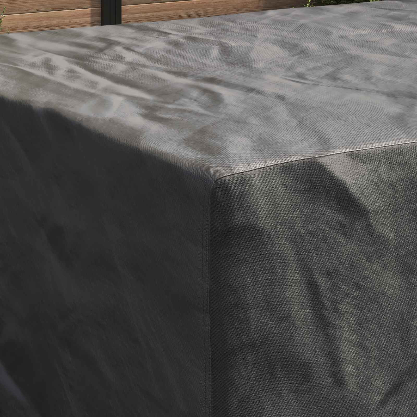 Copertura per mobili Tinta unita Nero 305 x 190 x 85 cm 420D | homemem39
