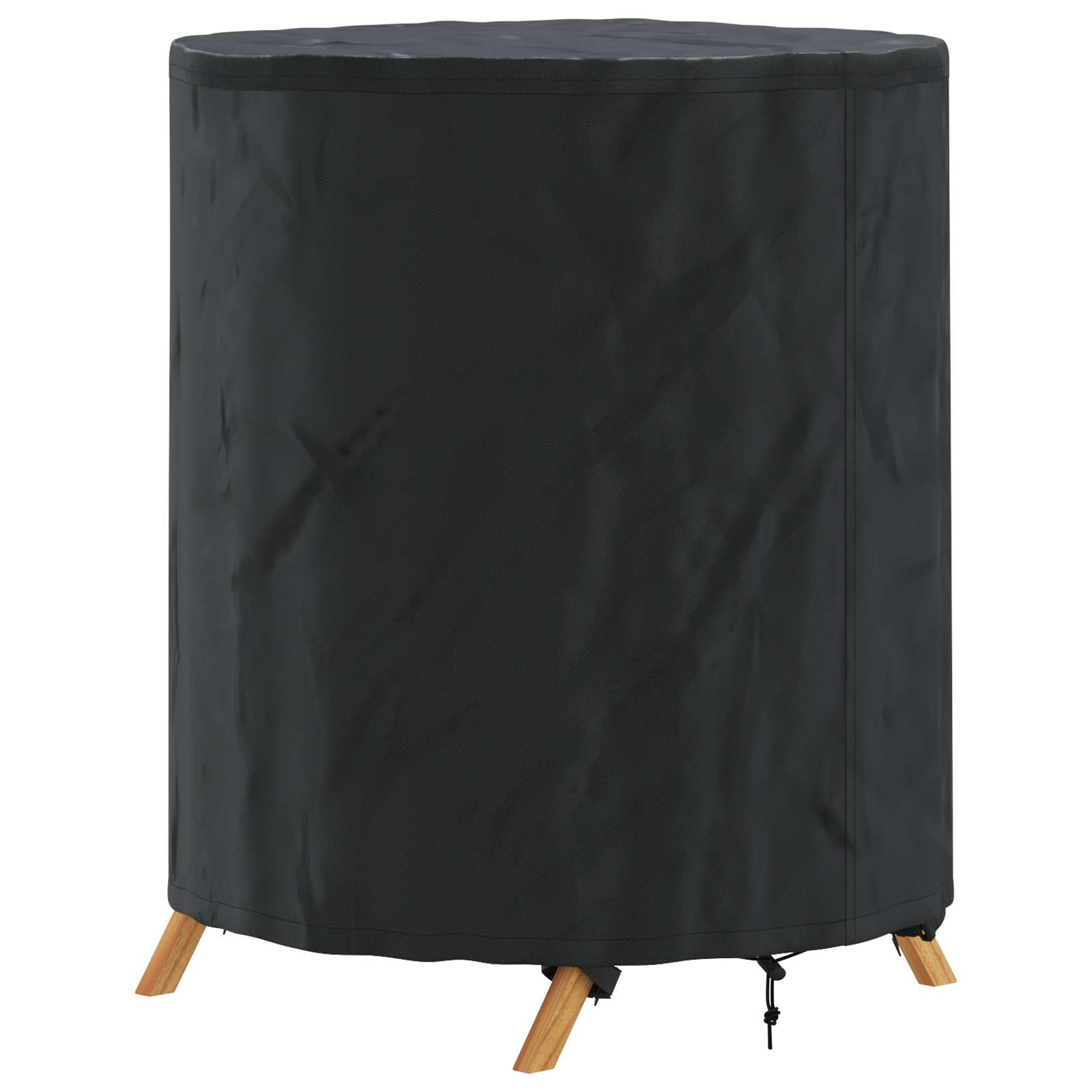 Copertura Tavolo Tinta unita Nero 62 x 62 x 70 cm Tessuto | homemem39
