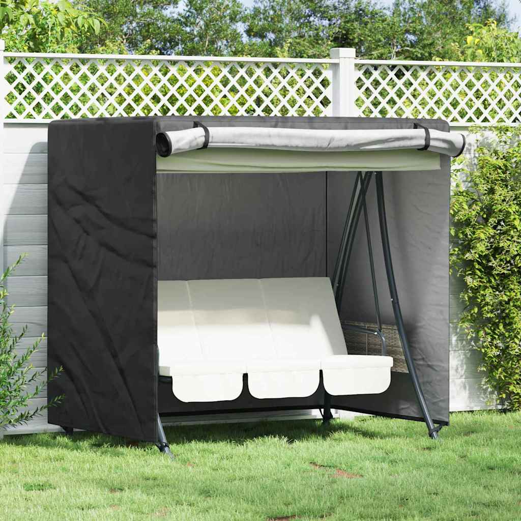 Copertura per dondolo da esterno Nero 175 x 125 x 180 cm | homemem39