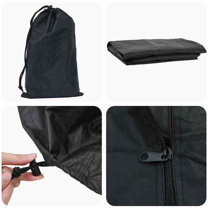 Copertura Tavolo Pingpong Nero 165 x 70 x 185 cm Tessuto | homemem39