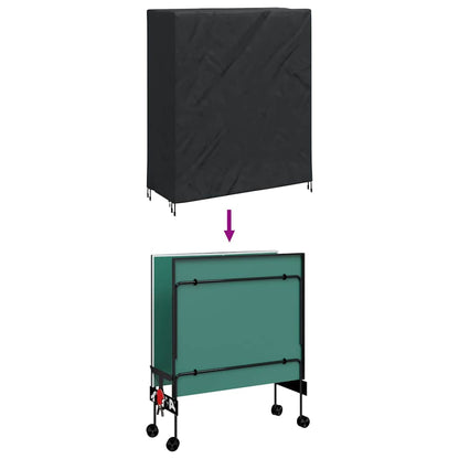 Copertura Tavolo Pingpong Nero 165 x 70 x 185 cm Tessuto | homemem39