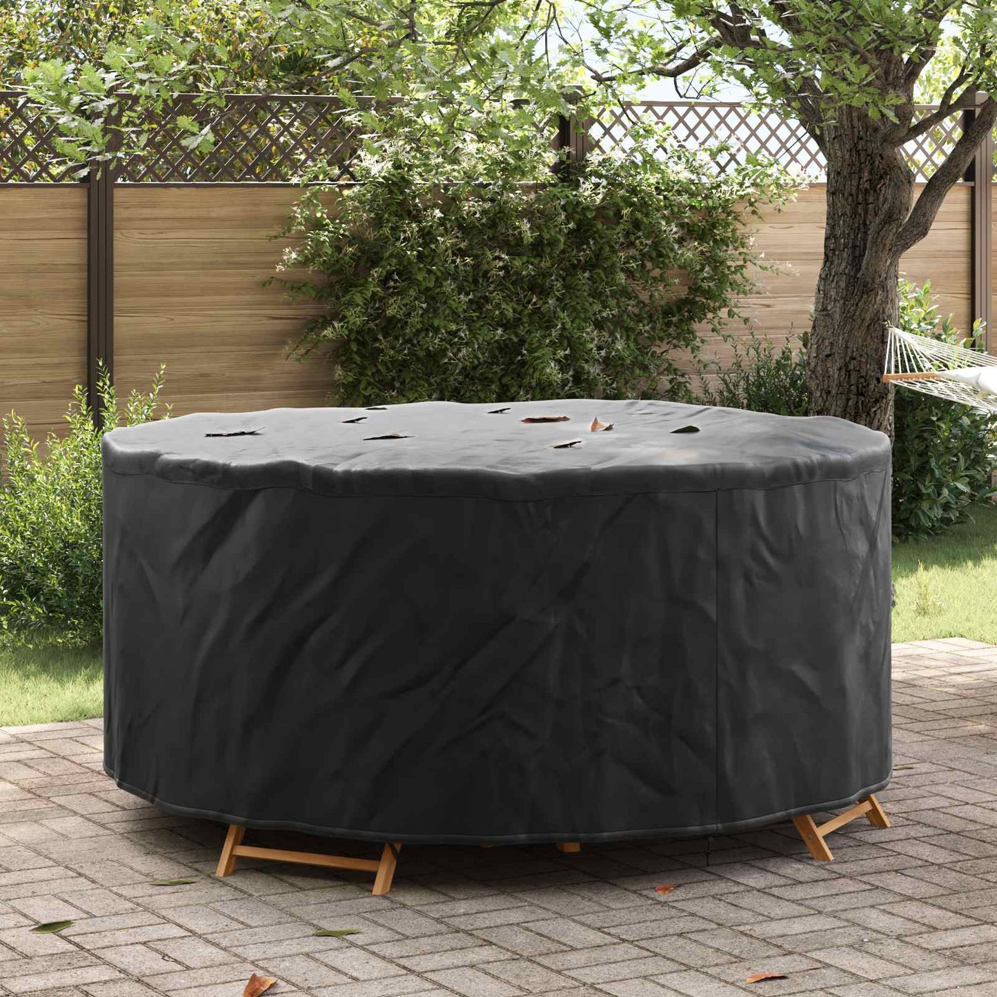 Copertura per mobili Nero 200 x 200 x 71 cm Tessuto Oxford 210D | homemem39