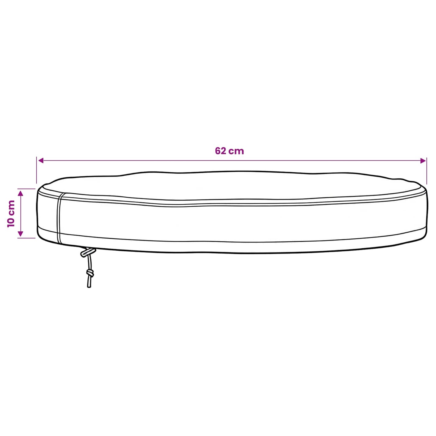 Copertura per Tavolo da Esterno 62 x 62 x 10 cm | homemem39