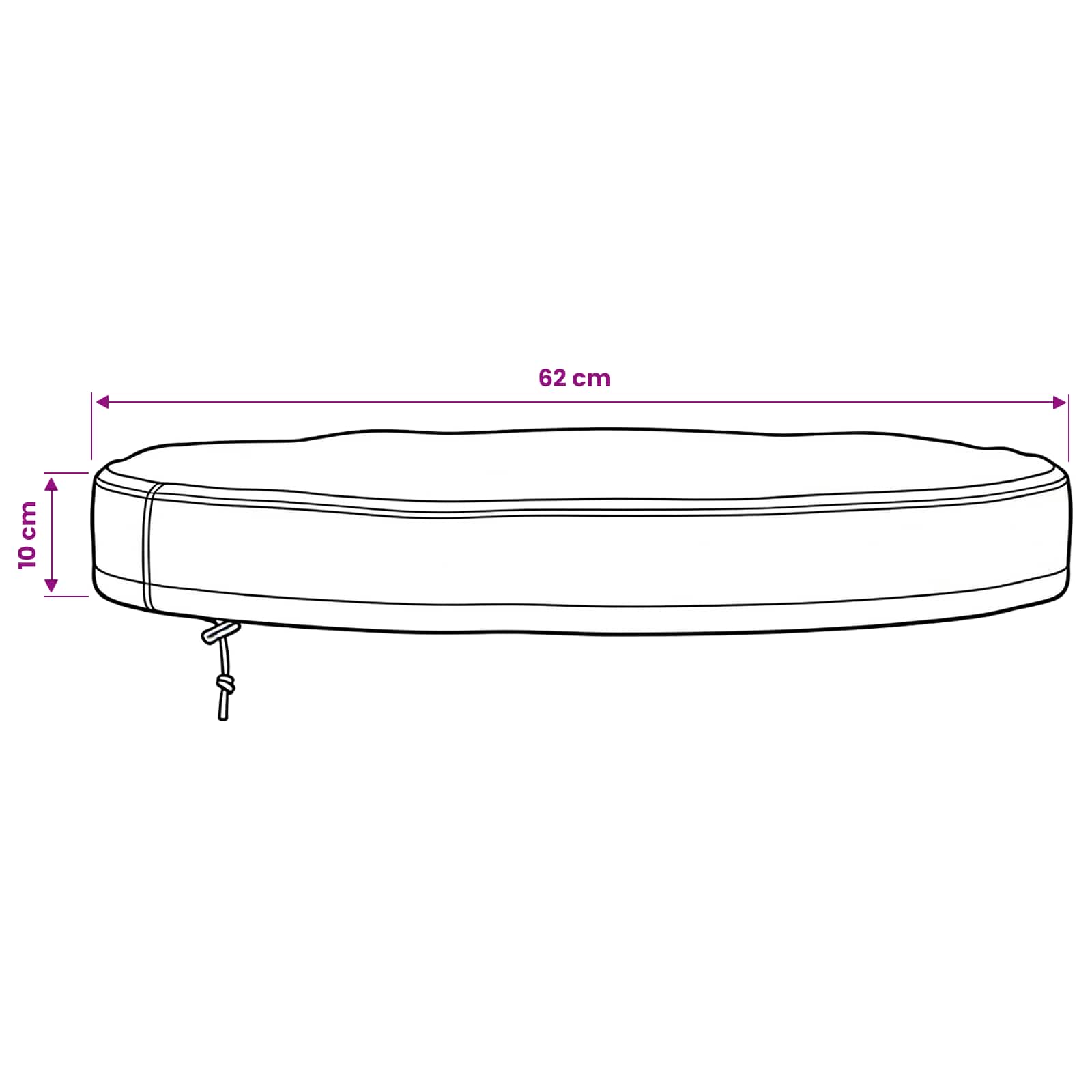 Copertura per Tavolo da Esterno 62 x 62 x 10 cm | homemem39