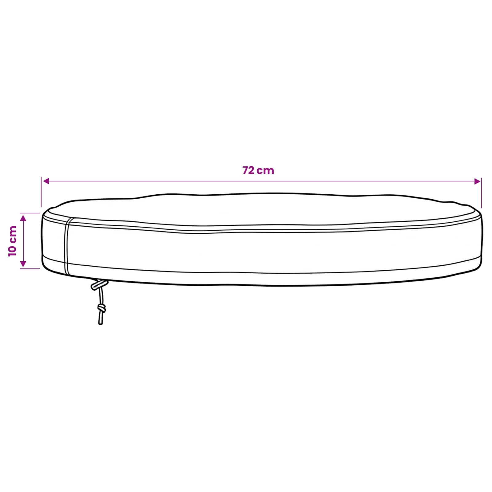 Copertura per Tavolo da Esterno 72 x 72 x 10 cm | homemem39