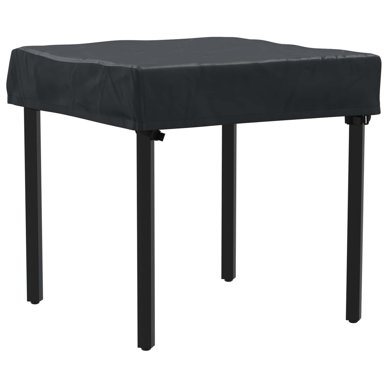 Copertura Tavolo Tinta unita Nero 62 x 62 x 15 cm Tessuto | homemem39