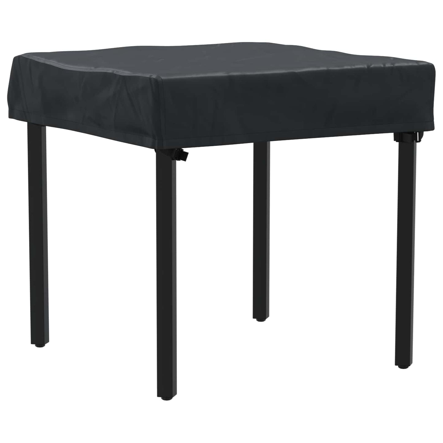 Copertura Tavolo Tinta unita Nero 62 x 62 x 15 cm Tessuto | homemem39