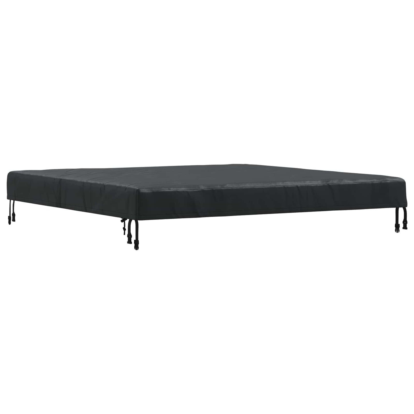 Copertura Tavolo Tinta unita Nero 122 x 122 x 15 cm Tessuto | homemem39