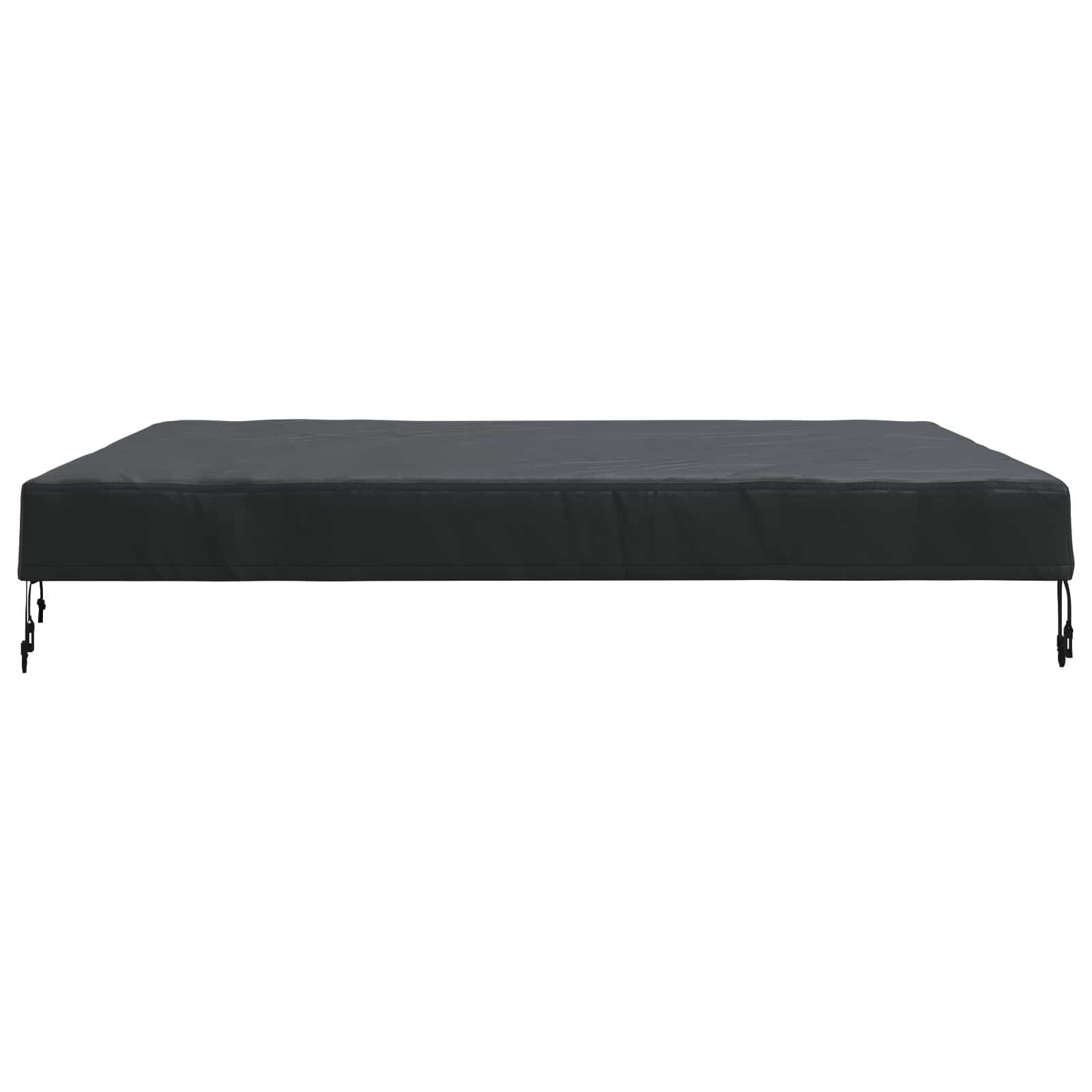 Copertura Tavolo Tinta unita Nero 142 x 142 x 15 cm Tessuto | homemem39