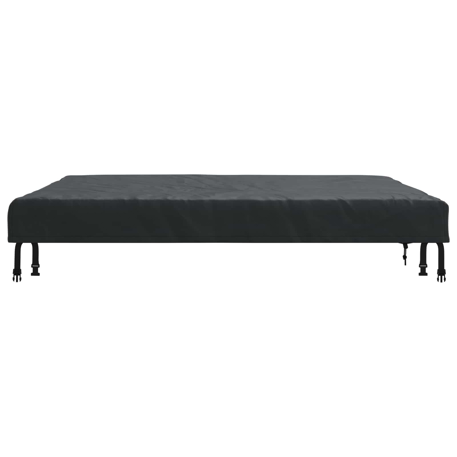 Copertura Tavolo Tinta unita Nero 142 x 142 x 15 cm Tessuto | homemem39