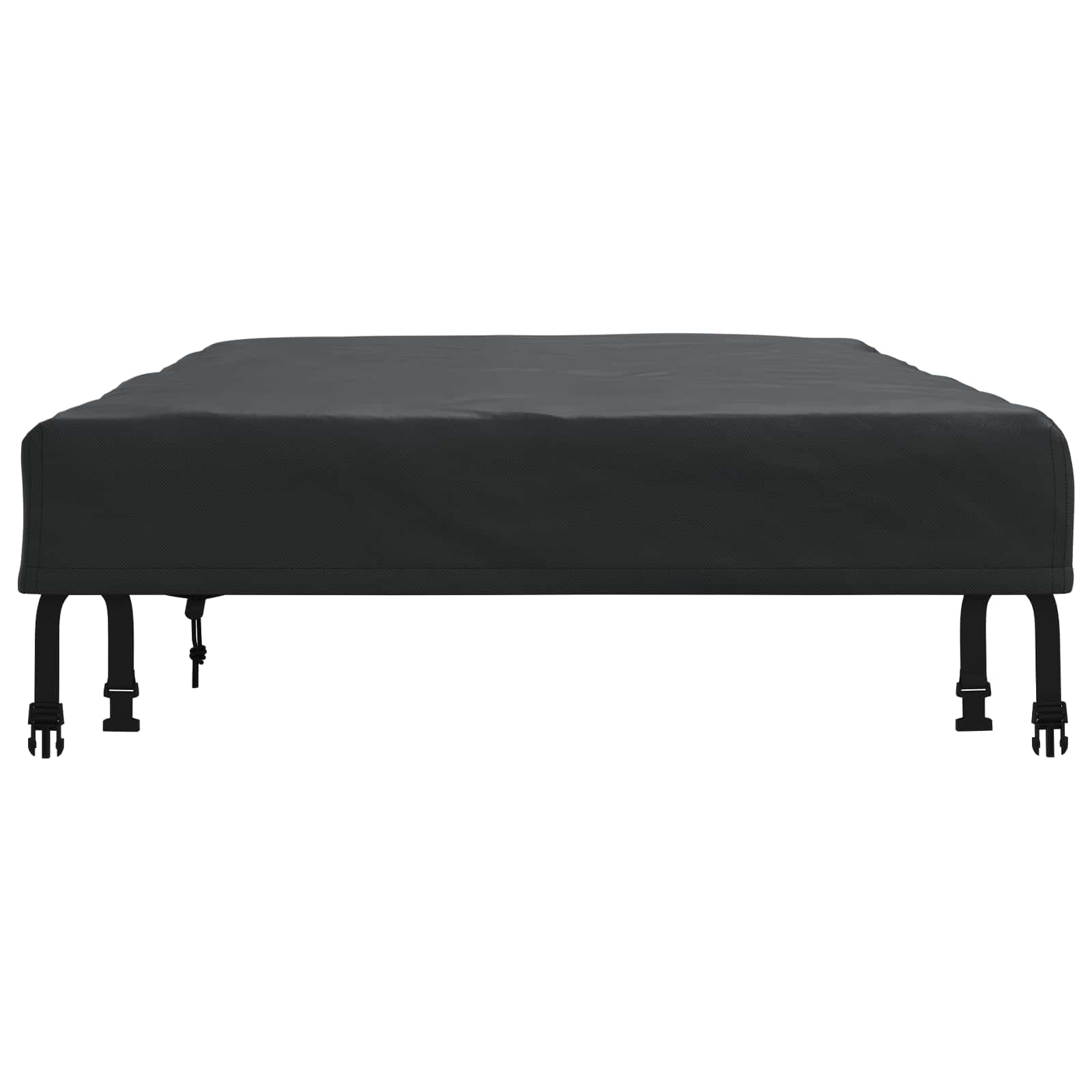 Copertura Tavolo Tinta unita Nero 122 x 72 x 15 cm Tessuto | homemem39