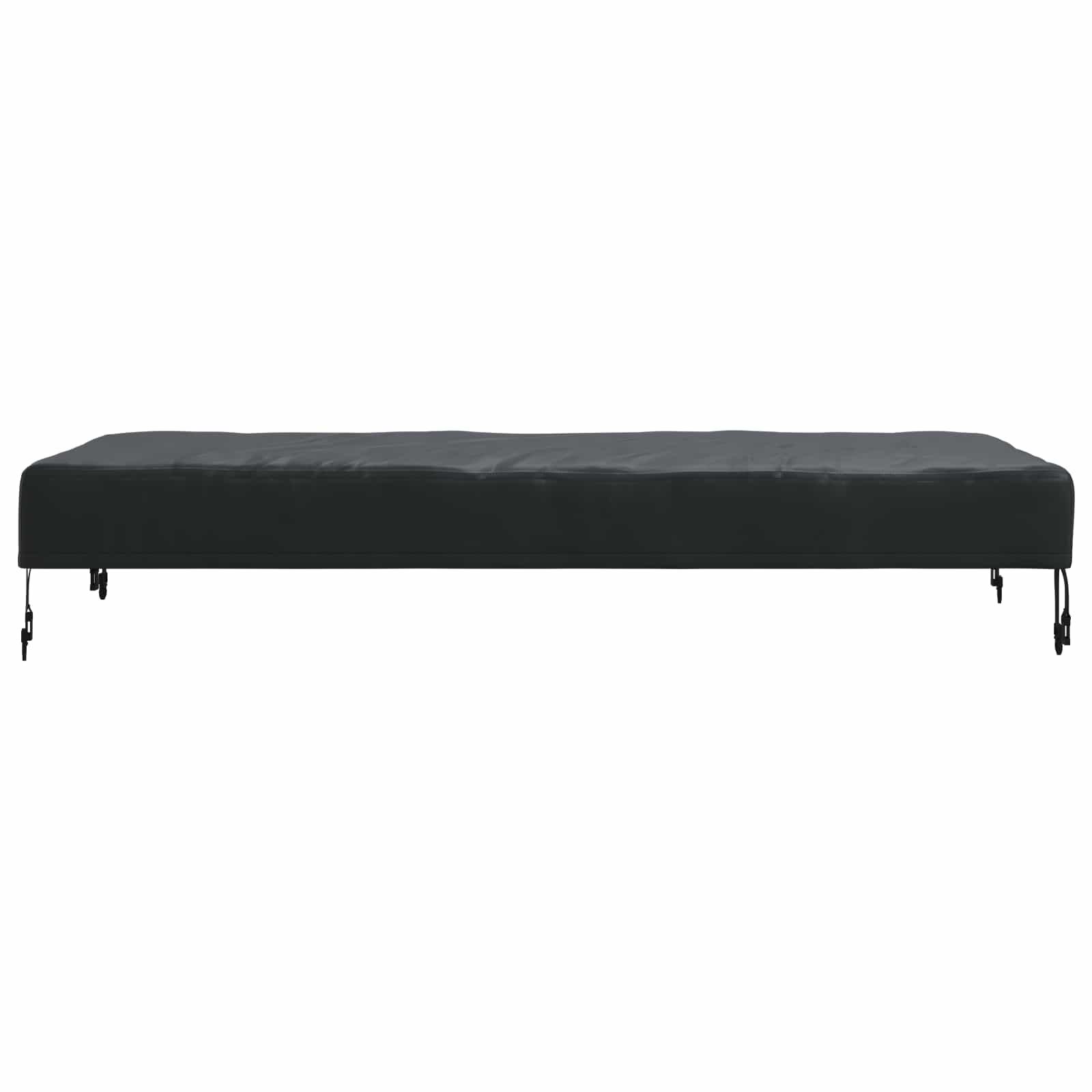 Copertura Tavolo Tinta unita Nero 142 x 82 x 15 cm Tessuto | homemem39