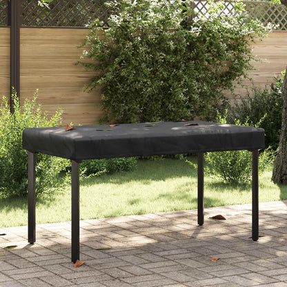 Copertura Tavolo Tinta unita Nero 152 x 92 x 15 cm Tessuto | homemem39