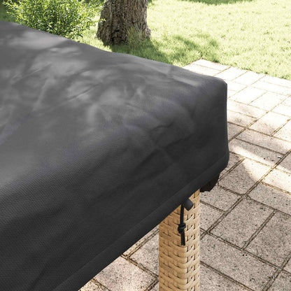 Copertura Tavolo Tinta unita Nero 202 x 92 x 15 cm Tessuto | homemem39