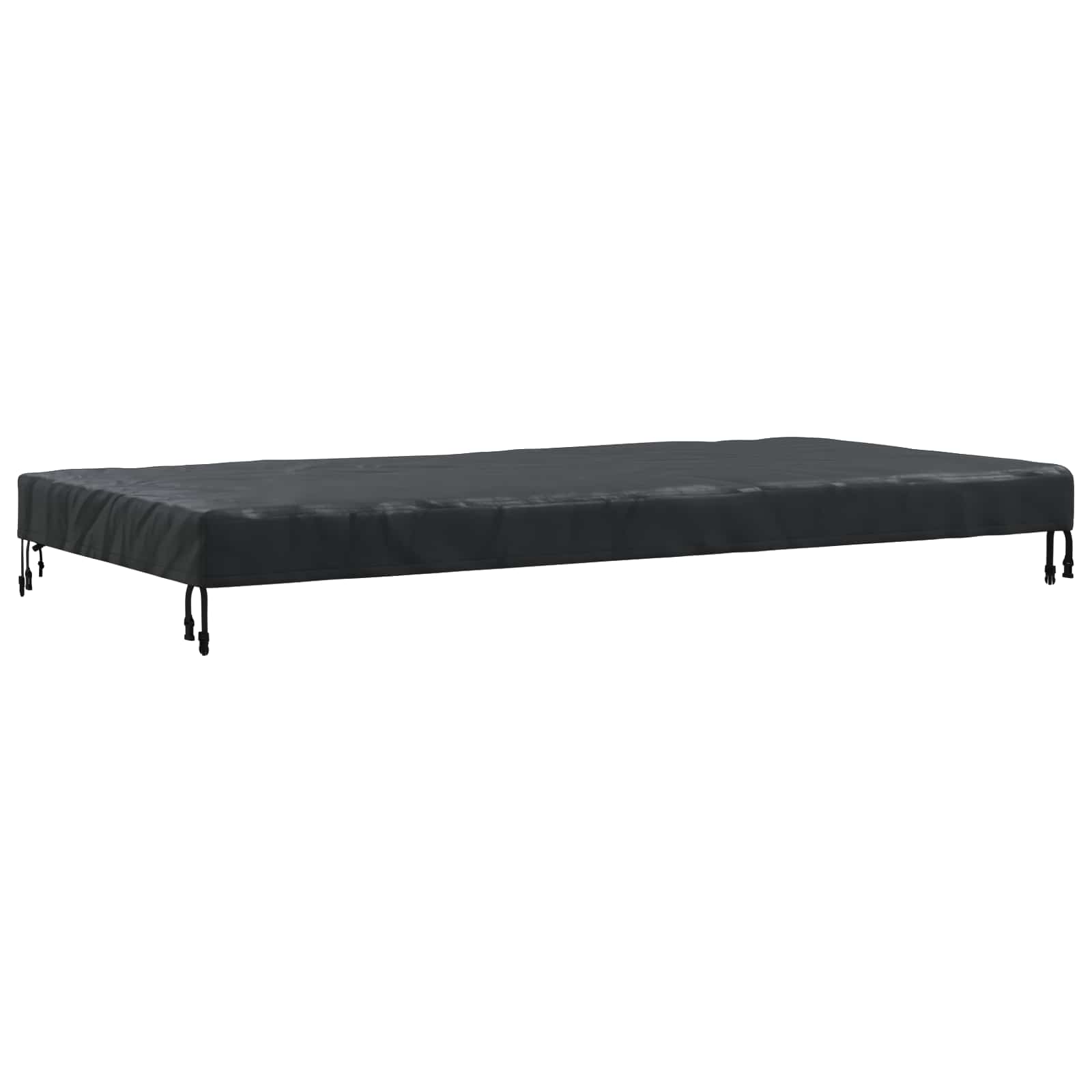 Copertura Tavolo Tinta unita Nero 202 x 92 x 15 cm Tessuto | homemem39
