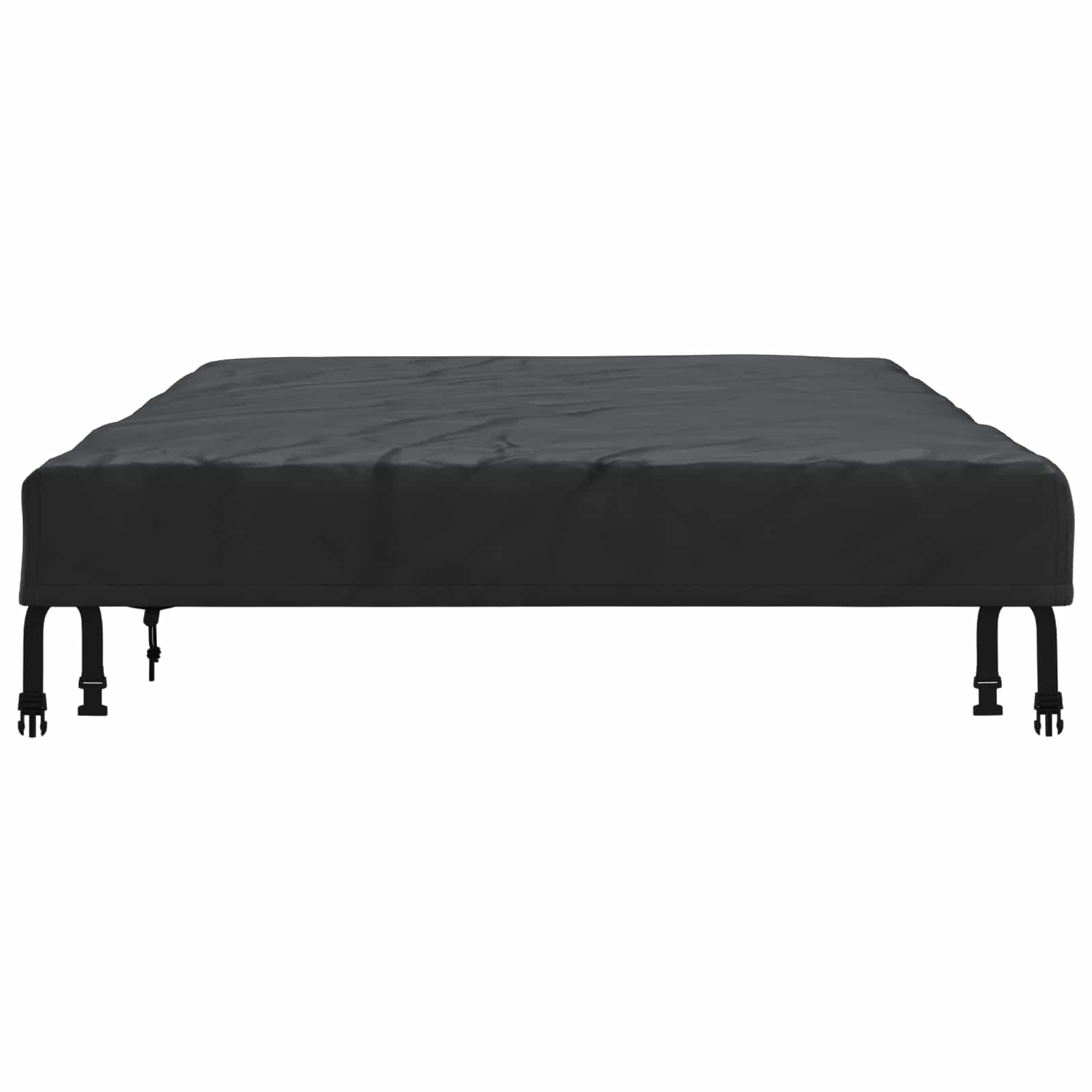 Copertura Tavolo Tinta unita Nero 202 x 92 x 15 cm Tessuto | homemem39