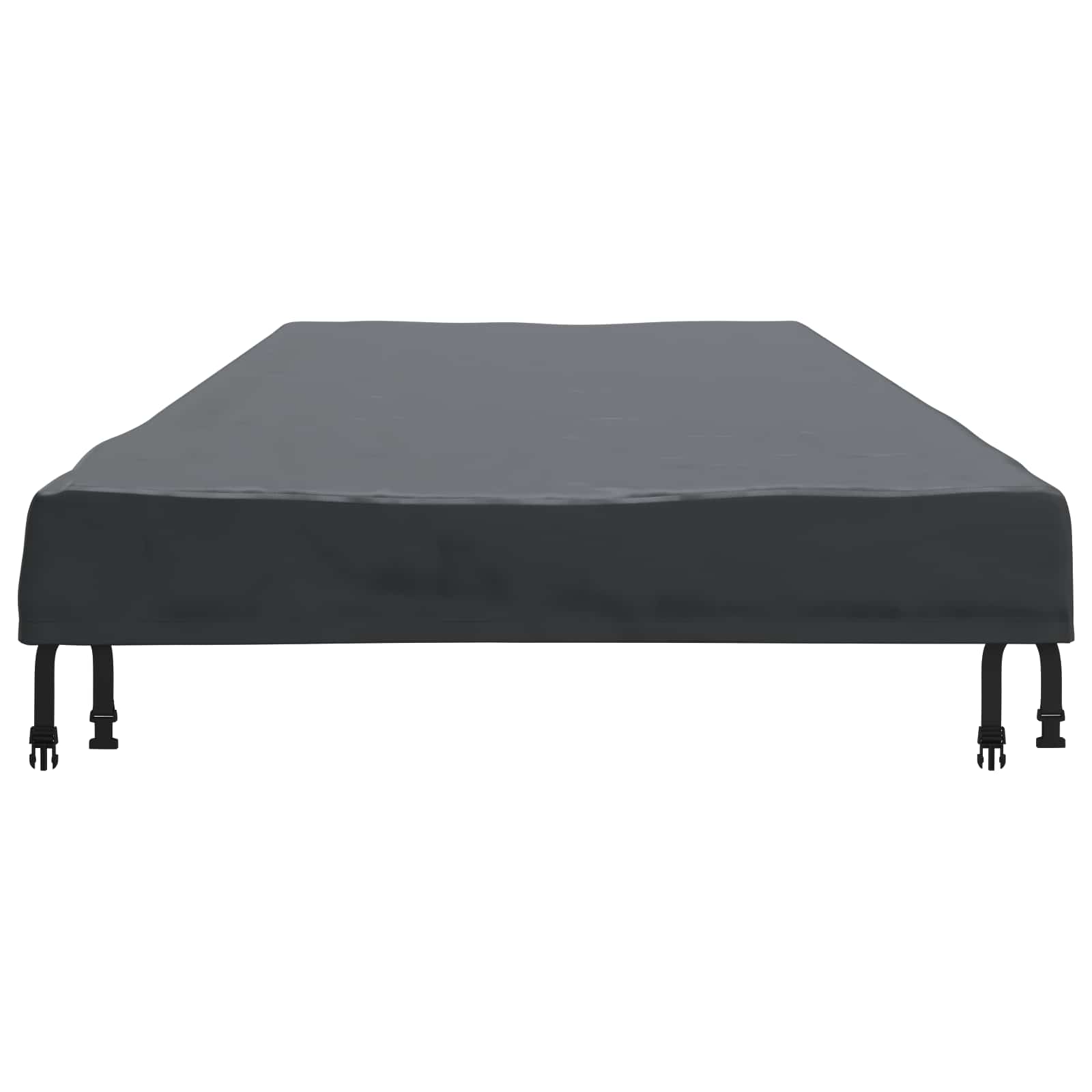 Copertura Tavolo Tinta unita Nero 242 x 102 x 15 cm Tessuto | homemem39