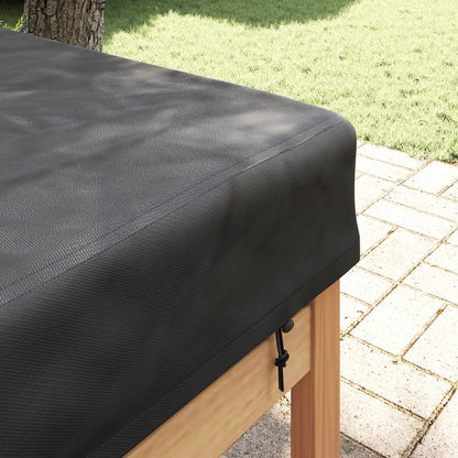 Copertura Tavolo Tinta unita Nero 242 x 102 x 15 cm Tessuto | homemem39