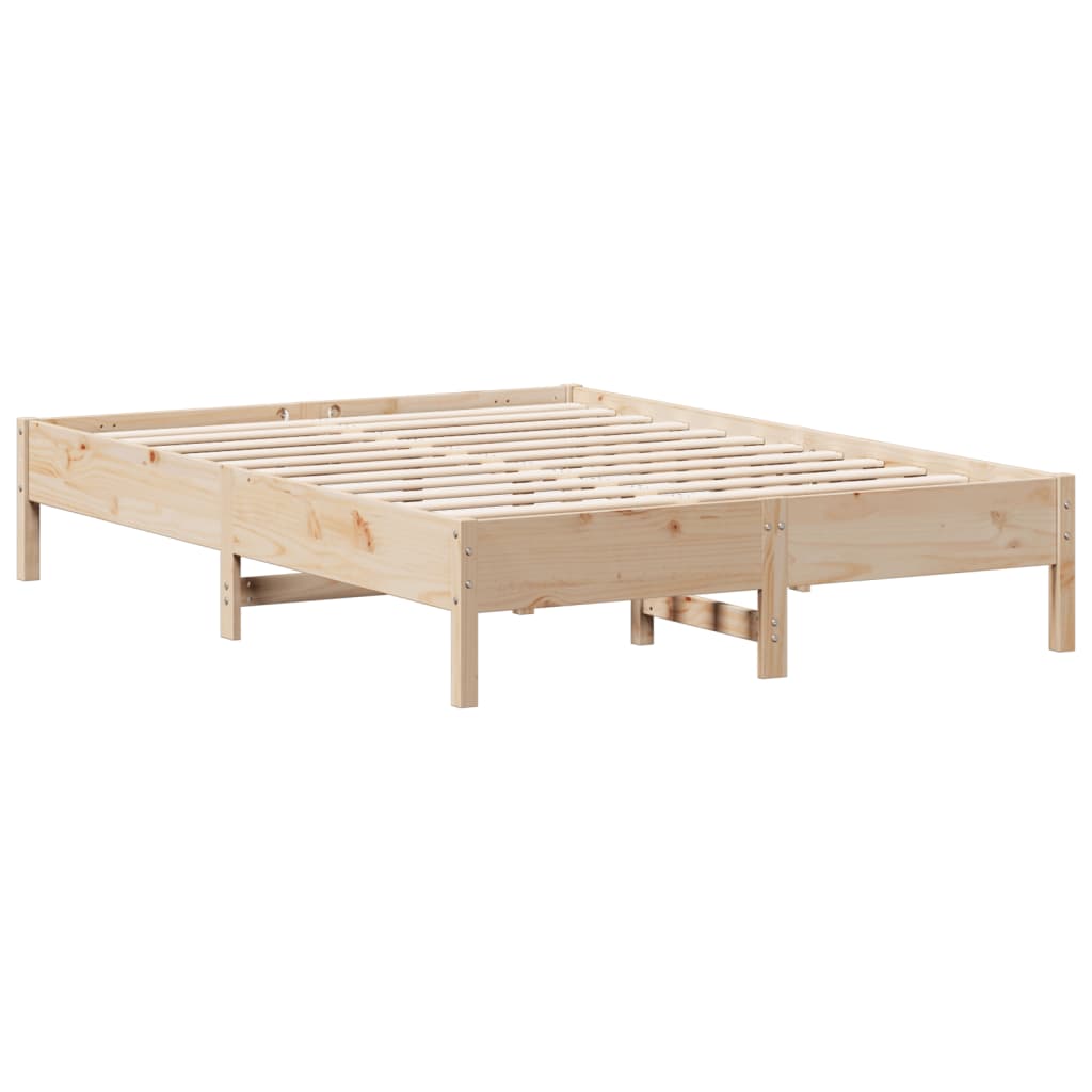 Giroletto senza Materasso 135x190 cm in Legno Massello di Pino | homemem39