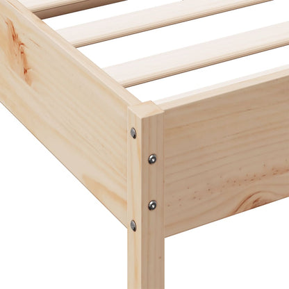 Giroletto senza Materasso 135x190 cm in Legno Massello di Pino | homemem39