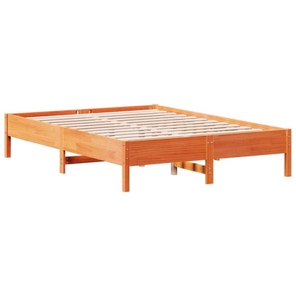 Giroletto senza Materasso Marrone Cera 135x190 cm Legno di Pino | homemem39