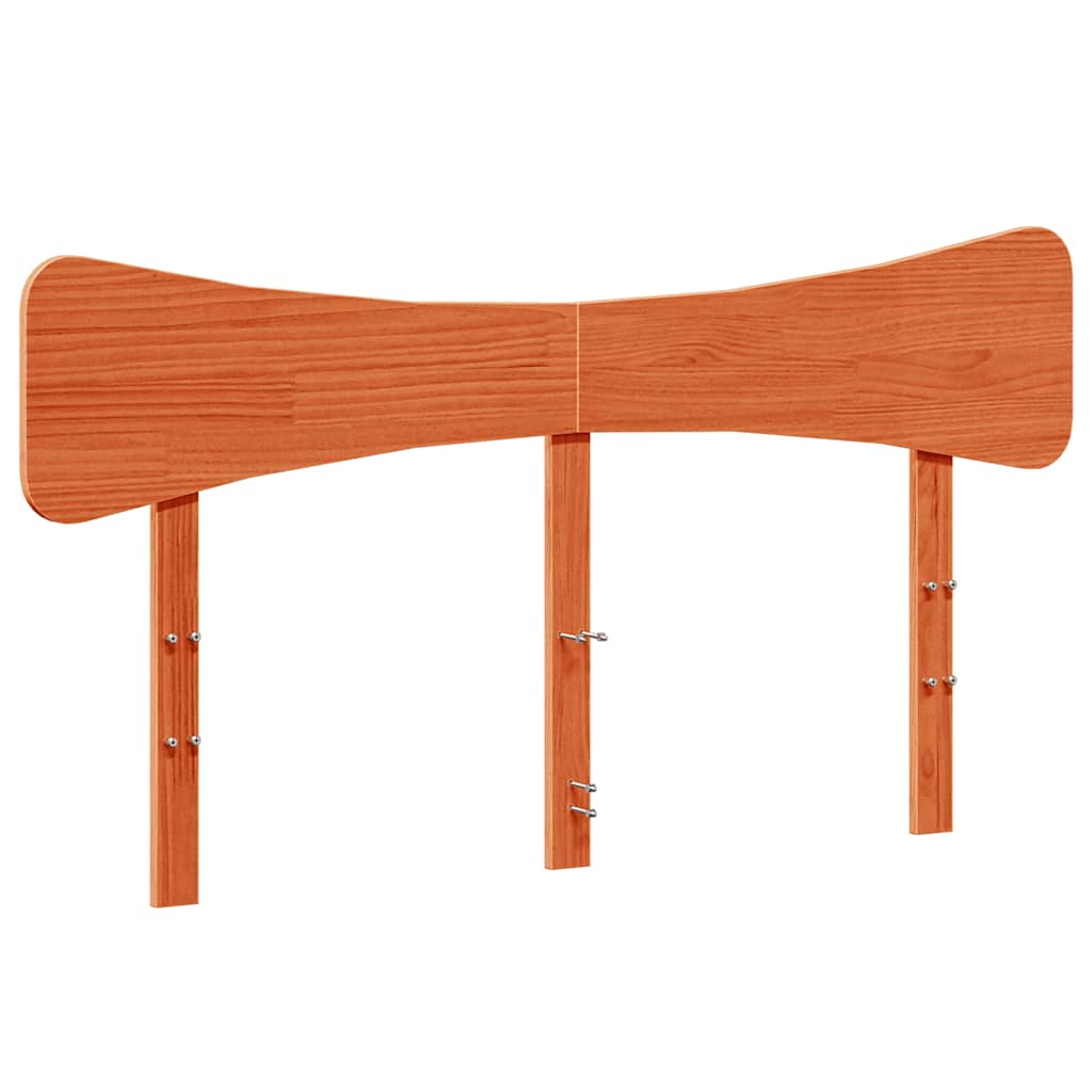 Giroletto senza Materasso Marrone Cera 135x190 cm Legno di Pino | homemem39