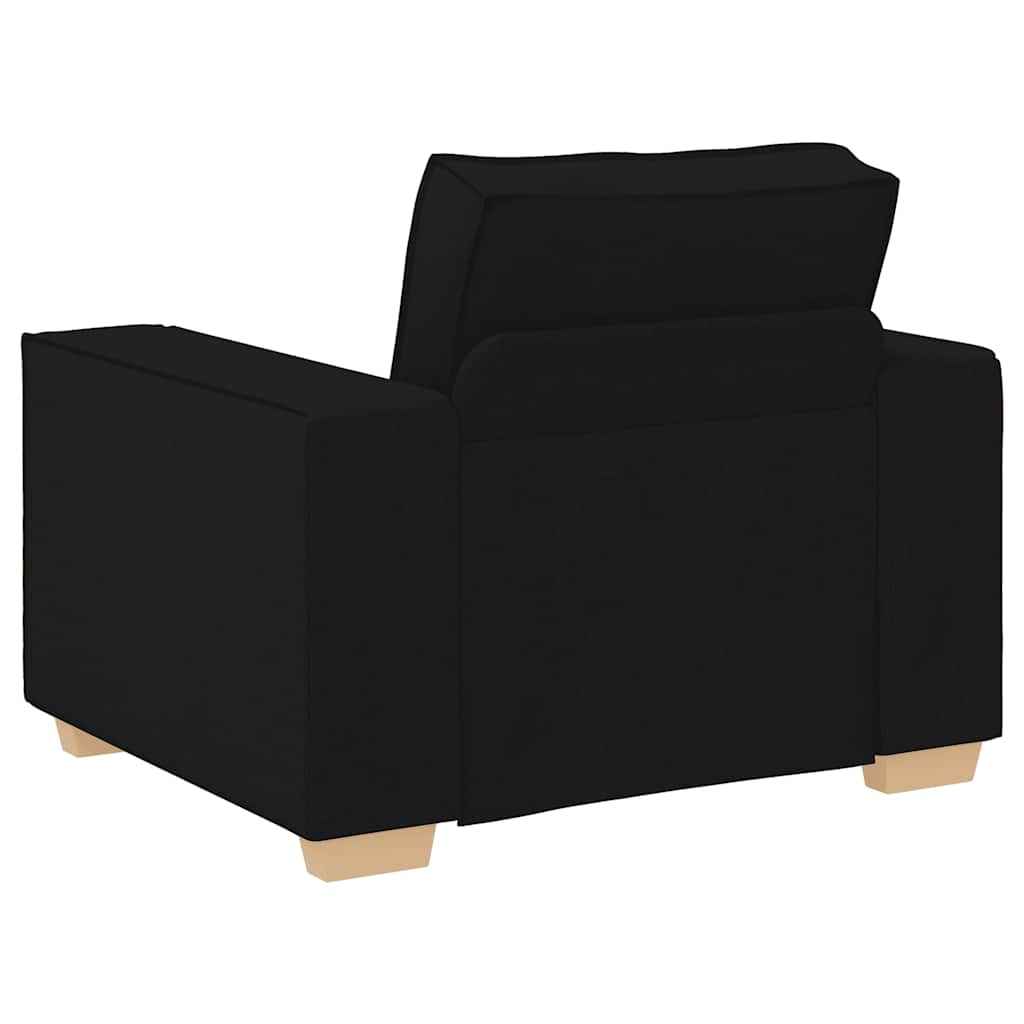 Poltrona Divano Nero 100x78x84 cm Tessuto | homemem39