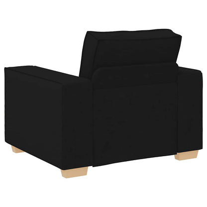 Poltrona Divano Nero 100x78x84 cm Tessuto | homemem39