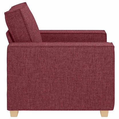 Poltrona Divano Rosso Vino 60 cm Tessuto - homemem39