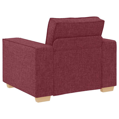Poltrona Divano Rosso Vino 60 cm Tessuto - homemem39