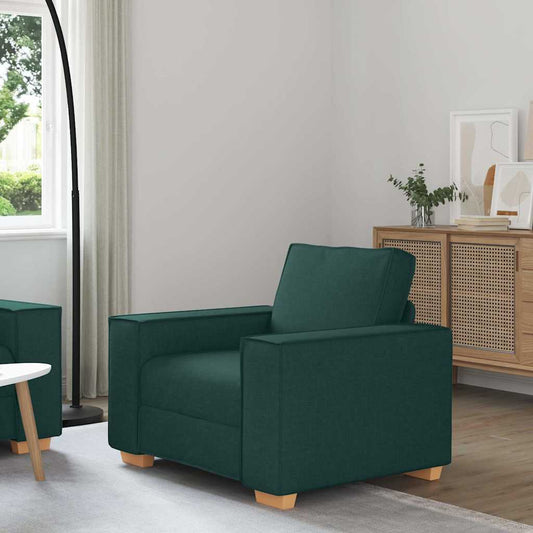 Poltrona Divano Verde Scuro 60 cm Tessuto - homemem39