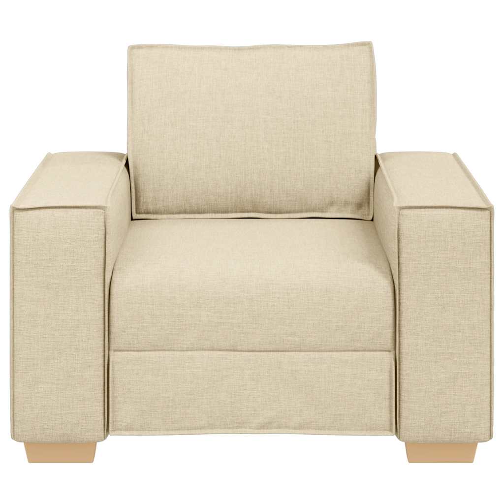 Poltrona Divano Crema 100x78x84 cm Tessuto | homemem39