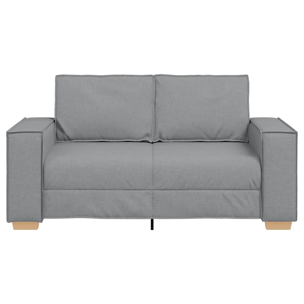 Divano a 2 posti Grigio chiaro 160x78x84 cm in tessuto | homemem39