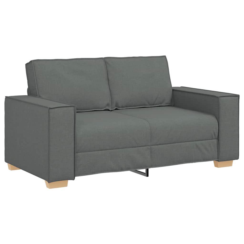 Divano a 2 posti Grigio scuro 160x78x84 cm in tessuto | homemem39