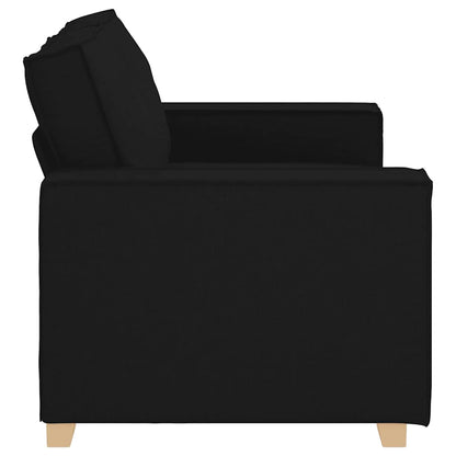 Divano a 2 posti Nero 160x78x84 cm Tessuto | homemem39