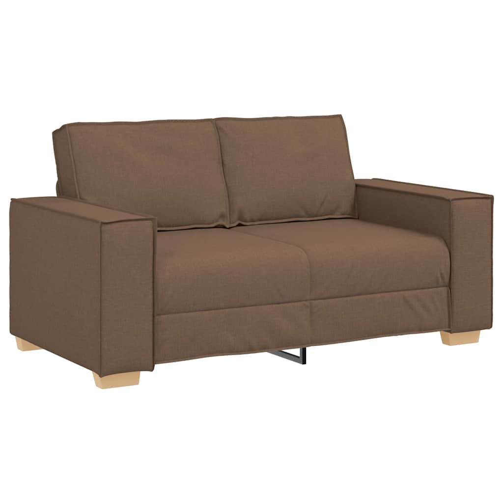 Divano a 2 posti Marrone 160x78x84 cm Tessuto | homemem39